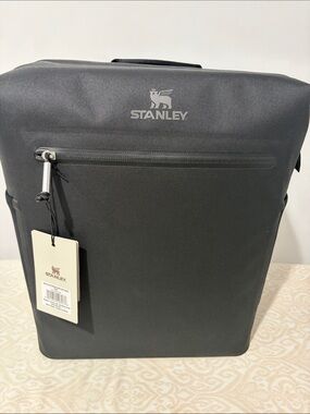 Stanley Slim 20 -Can Black Soft Cooler Backpack with Storage